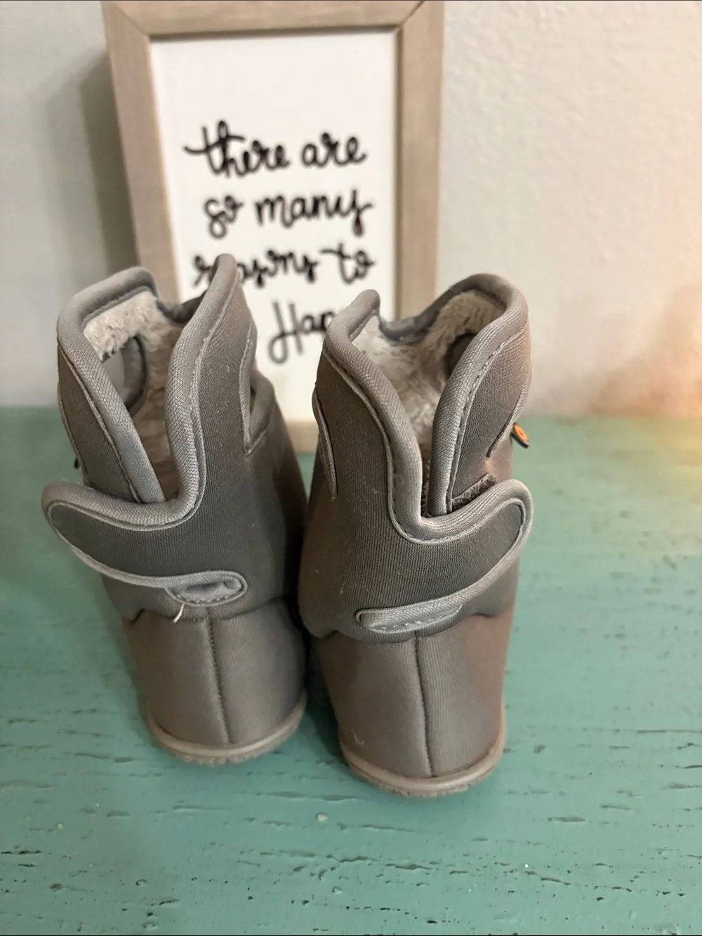 Bogs Toddler Gray Easy-Grab Winter Boot